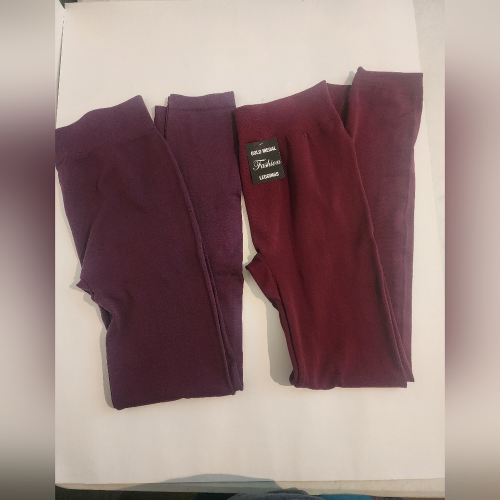 Gold Medal Women brand 2 Pairs Red and Purple Size S/M